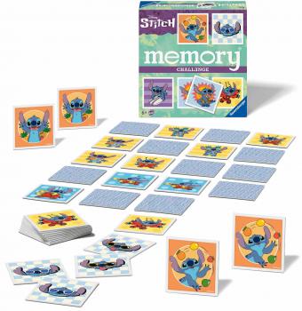 64 Karten Ravensburger Kinderspiel Kartenlegespiel Challenge memory Disney Stitch 24697