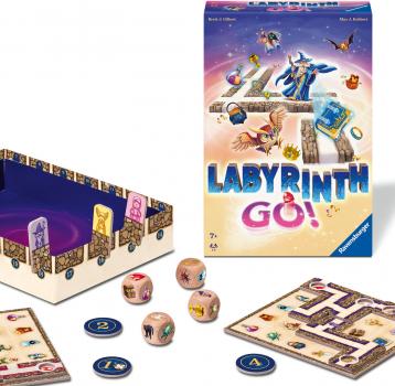 Ravensburger Familienspiel Such- und Schiebespiel Labyrinth GO! 24699