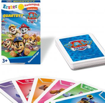 32 Blatt Ravensburger Kinder Kartenspiel Erster Kartenspaß Paw Patrol Quartett 24760