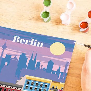 Ravensburger Malen nach Zahlen CREART Trend Serie C Citys Farbenfrohes Berlin 25521