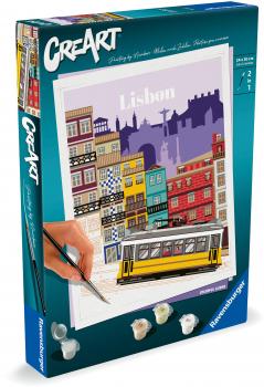 Ravensburger Malen nach Zahlen CREART Trend Serie C Citys Farbenfrohes Lissabon 25522