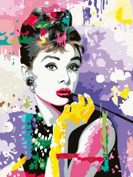 Ravensburger Malen nach Zahlen CREART Premium Serie B Adults Premium Audrey Hepburn 25526