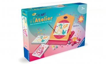 Ravensburger Malen nach Zahlen Atelier Einhorn NEON Komplettset 25877