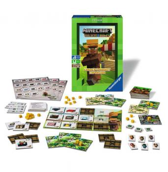 Ravensburger Familienspiel 1. Erweiterung Minecraft Builders & Biomes Farmers Mark 26869