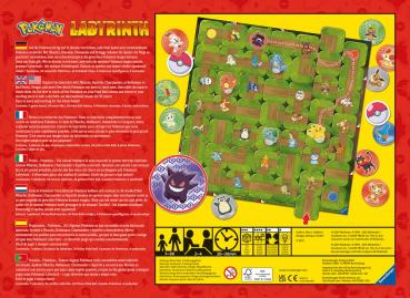 Ravensburger Familienspiel Such- und Schiebespiel Pokémon Labyrinth 26949