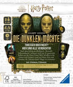 Ravensburger Die flotten Kleinen Strategiespiel Werwölfe Harry Potter die dunklen Mächte 27353