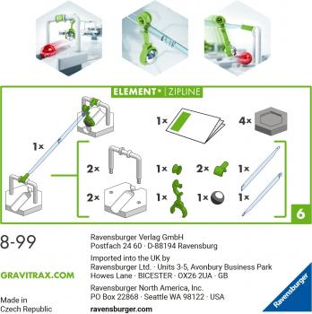 Ravensburger Kugelbahn GraviTrax CORE Element Zipline / Seilbahn 27472