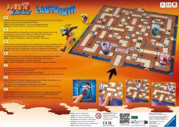 Ravensburger Familienspiel Such- und Schiebespiel Labyrinth Naruto Shippuden 27557