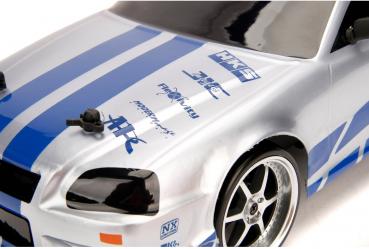 Jada ferngesteuertes Fahrzeug Auto Hollywood R. RC Fast & Furious Nissan Skyline GTR 1:10 253209000