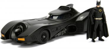 Jada Modellauto Hollywood Rides Batman 1989 Batmobile mit Figur 1:24 253215002