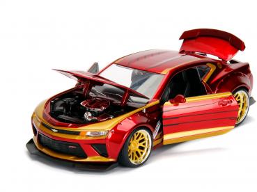 Jada Modellauto Hollywood Rides Marvel Ironman 2016 Chevy Camaro SS mit Figur 1:24 253225003