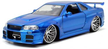 Jada Modellauto Hollywood Rides Fast & Furious 2002 Nissan Skyline 1:24 253203045