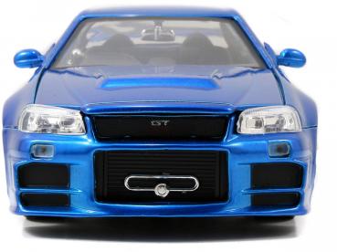 Jada Modellauto Hollywood Rides Fast & Furious 2002 Nissan Skyline 1:24 253203045