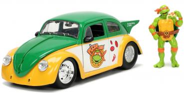 Jada Modellauto Hollywood Rides Turtles 1959 VW Drag Beetle 1:24 253285002