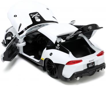 Jada Modellauto Hollywood Rides Robotech R. Fokker 20 Toyota Supra mit Figur 1:24 253255052