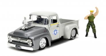 Jada Modellauto Hollywood Rides Street Fighter 1956 Ford Pickup mit Figur 1:24 253255057