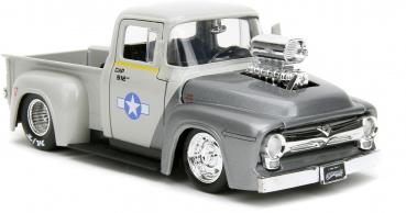 Jada Modellauto Hollywood Rides Street Fighter 1956 Ford Pickup mit Figur 1:24 253255057