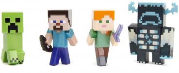 Jada Sammelfigur MetalFigs Minecraft 4er Pack 2,5 Zoll 6 cm 253262001