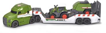 Dickie Spielfahrzeug Go Real / Farm Fendt Micro Farm Truck Truck mit Traktor 203735006