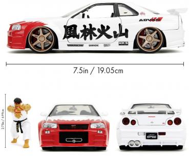 Jada Modellauto Hollywood Rides Street Fighter 2022 Nissan Skyline GTR 1:24 253255071