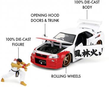 Jada Modellauto Hollywood Rides Street Fighter 2022 Nissan Skyline GTR 1:24 253255071