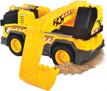 Dickie Spielfahrzeug Baustelle Bagger Auto Go Action / City Heroes Excavator Truck 203306026