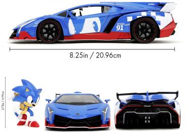 Jada Modellauto Hollywood Rides Sonic Lamborghini Veneno 1:24 253255082