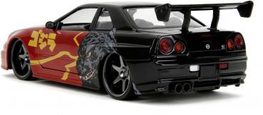 Jada Modellauto Hollywood Rides Godzilla Nissan Skyline GTR 1:24 253253024