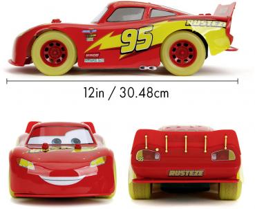 Jada ferngesteuertes Fahrzeug Auto RC Disney Cars Glow Racers Lightning McQueen 1:14 253086000