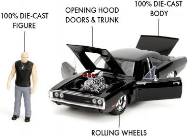 Jada Modellauto Hollywood Rides Fast & Furious 1970 Dodge Charger 1:24 253205006