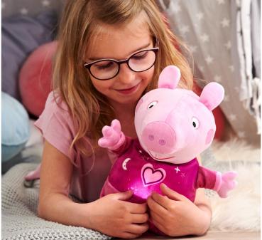 Simba Plüsch Stofftier Peppa Pig Gute Nacht Peppa Licht und Musik 25cm 109261016