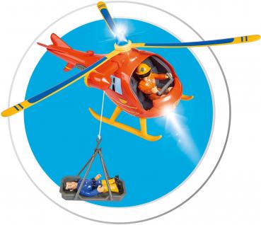 Simba Spielfahrzeug Feuerwehr Helikopter Feuerwehrmann Sam Wallaby mit Figur 109252510