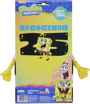 Simba Plüsch Stofftier Spongebob glitzernd Plüsch 25. Jubiläum 30cm 109491007