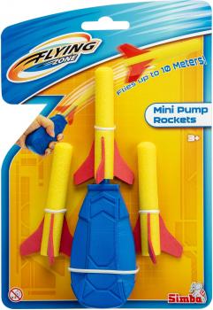 Simba Outdoor Spielzeug Wurfspiel Flying Zone Mini Pump Raketen 107206202