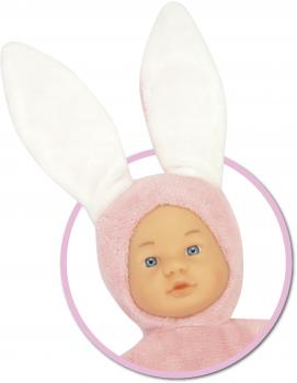 Simba Puppe Babypuppe Laura Funny Bunny im Hasenoutfit aufstellbare Ohren 105010514