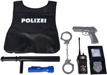 Simba Spielzeug Spielwelt Polizei Einsatz-Set, Weste, Pistole 108102665