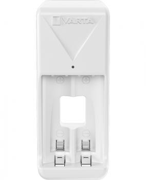 Varta Akku Ladegerät Mini Charger weiß 2 x AAA 800 mAh für 2 AA / AAA 57656201421