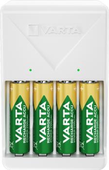 Varta Akku Ladegerät LCD Plug Charger 4x AA 2100mAh für AA / AAA 57657
