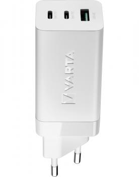 Varta Ladegerät Ladeadapter High Speed Charger weiß 2x USB Typ C, 1x USB Typ A 57956