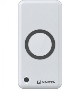 Varta Powerbank mobile Ladestation wireless 20000 mAh Typ A / Typ C USB OUT weiß