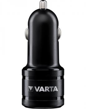 Varta KFZ Ladegerät Ladeadapter Car Charger Dual USB Fast schwarz 1x USB Typ C, 1x USB Typ A 57932