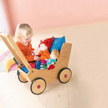 HABA Spielzeug Puppen Zubehör Puppenwagen Natur 1001624001