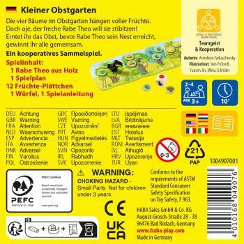 HABA Supermini-Mitbringspiel Wettlaufspiel Kleiner Obstgarten 1004907001