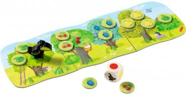 HABA Supermini-Mitbringspiel Wettlaufspiel Kleiner Obstgarten 1004907001