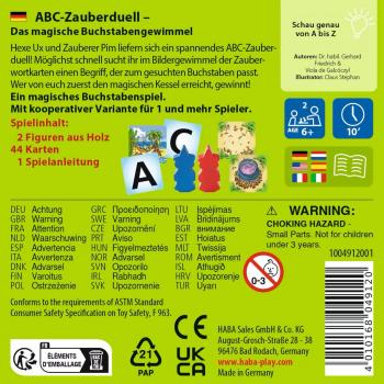 HABA Supermini-Mitbringspiel Buchstabenspiel ABC Zauberduell 1004912001