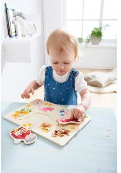 8 Teile HABA Kinder Greifpuzzle Oma Lenis Tiere 1303183001