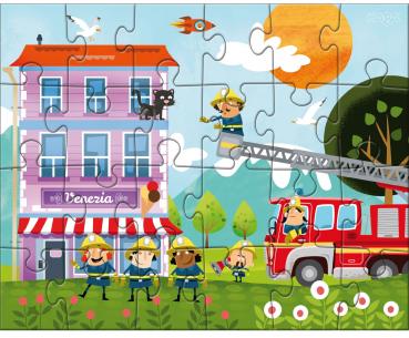 3 x 24 Teile HABA Kinder Puzzle Kleine Feuerwehr 1304186001