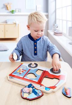 6 Teile HABA Kinder Greifpuzzle Feuerwehrauto 1304594001