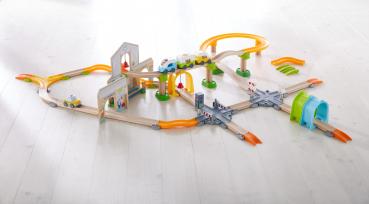 HABA Kugelbahn Grundpackung Kullerbü Spielbahn Bahnhof 1306745001