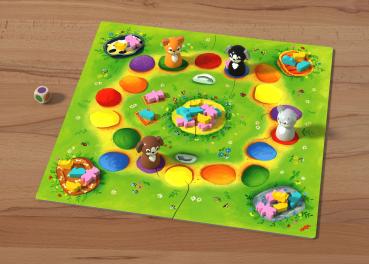 HABA Kinderspiel Würfelspiel Tapsi, Flo & Co 1307024001